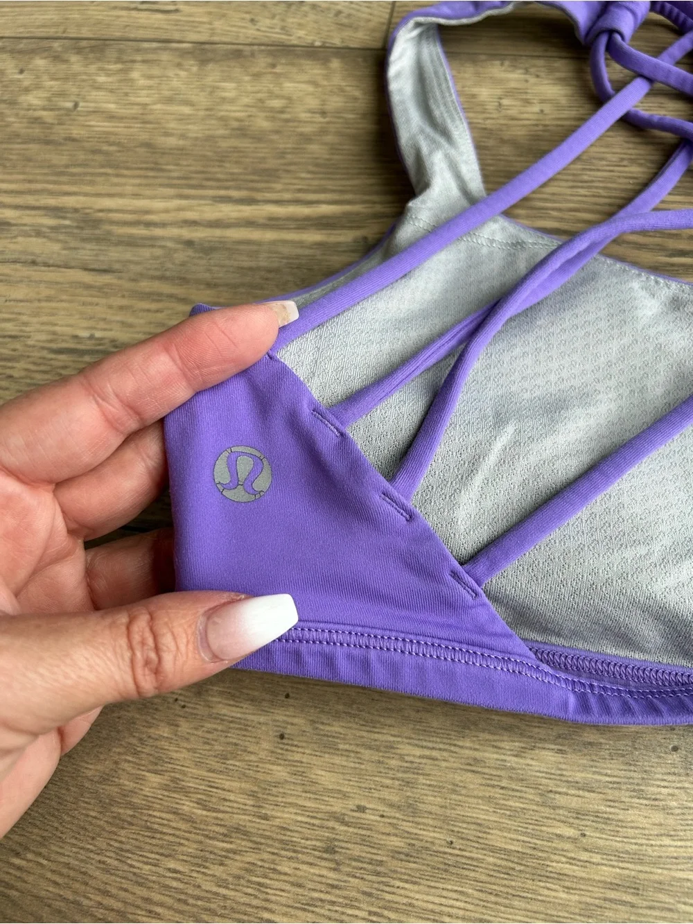 Lululemon Purple Strappy Sports Bra